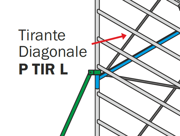 TIRANTE DIAGONALE per trabattello IND-POKER-ORIO-EXP-SUP  FRIGERIO