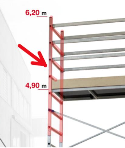 Solo spalla a 7 gradini modulo 2 trabattello ALTO   FACAL