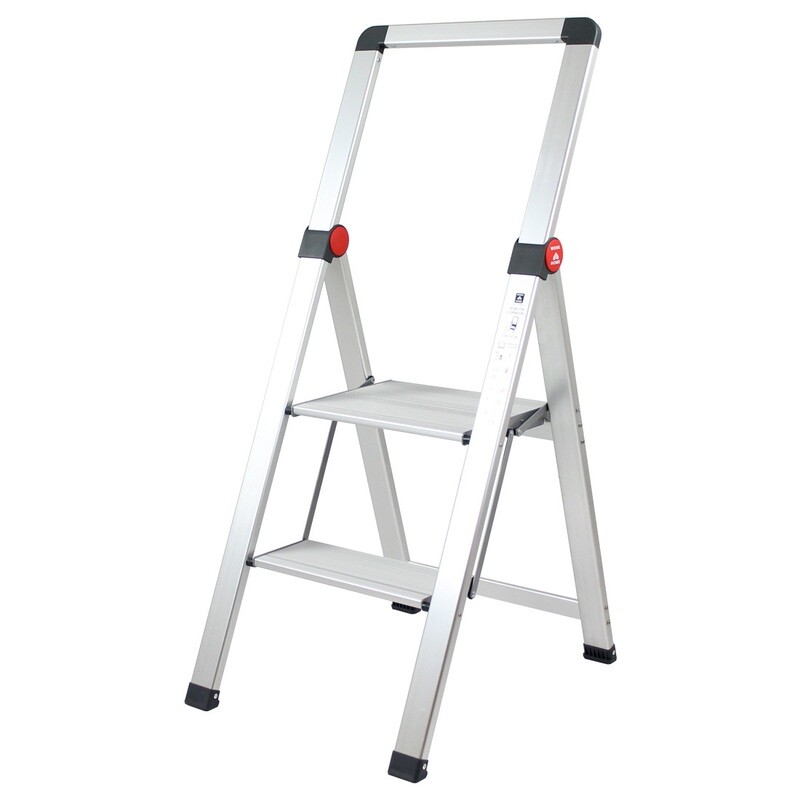SGABELLO IN ALLUMINIO SLIMSTEP 2 GRADINI   GIERRE