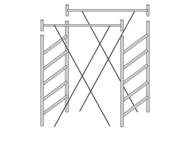 Campata completa (2 telai + 2 elementi unione + 4 tiranti)    IPPIS
