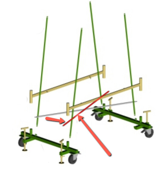 Singolo tirante diagonale di base trabattello DINGO SVELT