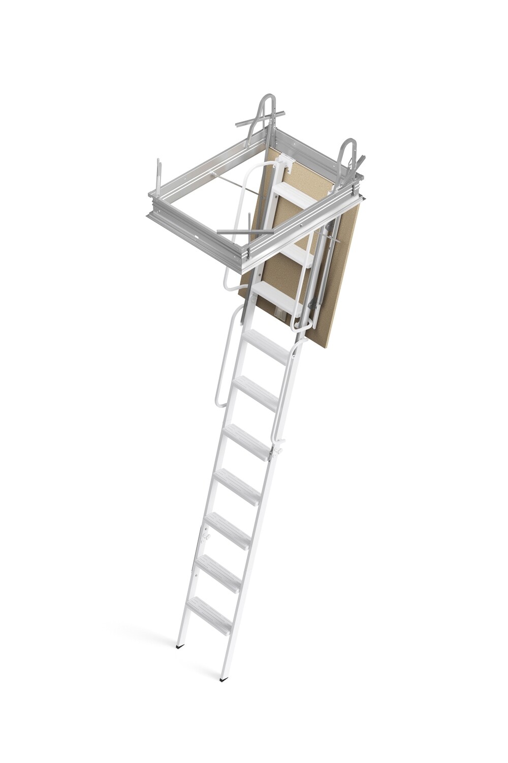 Scala retrattile in acciaio verniciato a settori SR4P   90x50   SCARI