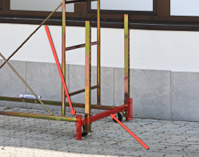 Stabilizzatore di base  con doppio livellatore e predisposizione scale (senza gambe di allungamento) KAPPA    STP