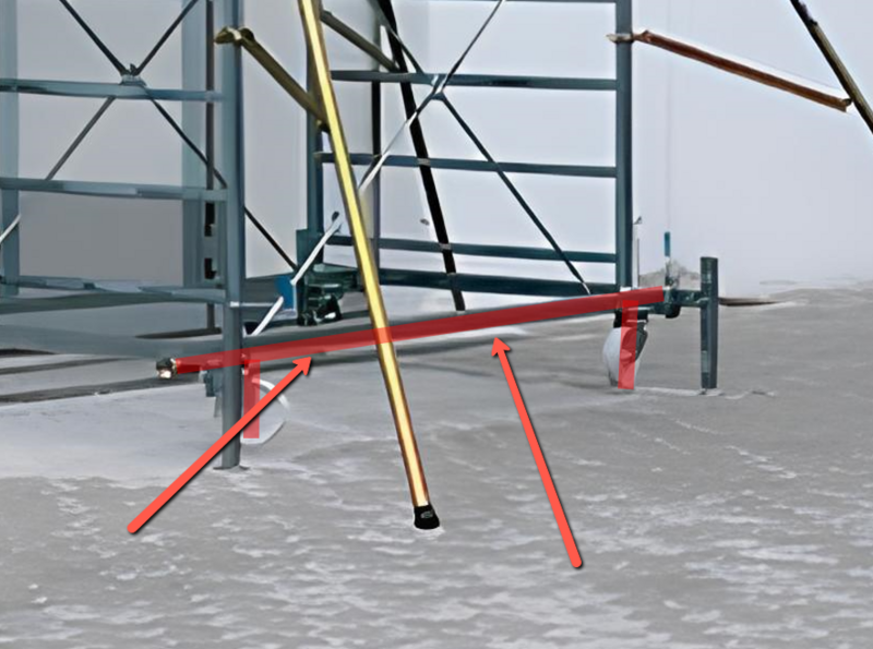 Laterale base con ruote Trabattello ZETA STP