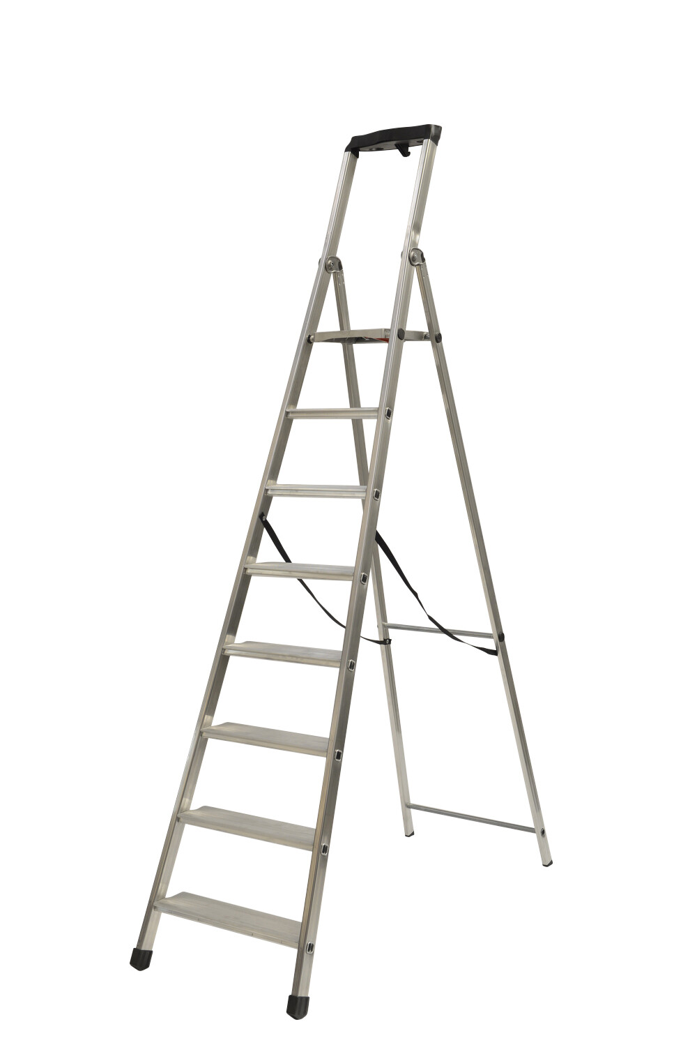 SCALA ALLUMINIO PIU&#39; SU&#39; MAXI 8 GRADINI COMPRESA PEDANA   FACAL