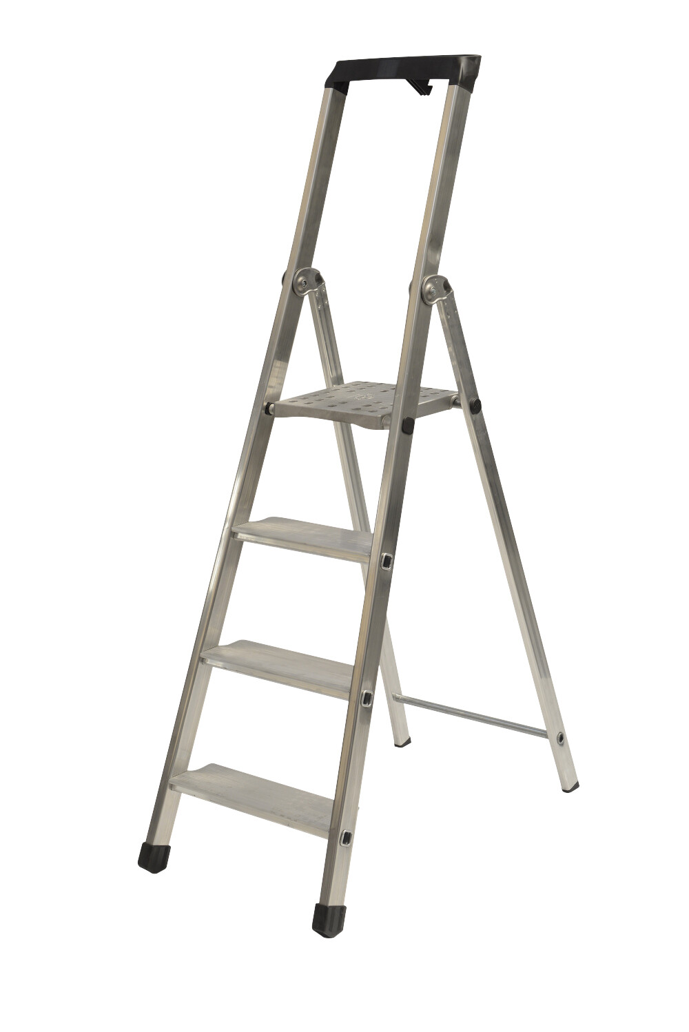 SCALA ALLUMINIO PIU&#39; SU&#39; MAXI 4 GRADINI COMPRESA PEDANA   FACAL