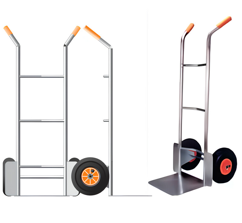 Carrello professionale in acciaio con pala allungata    BOXERCARR