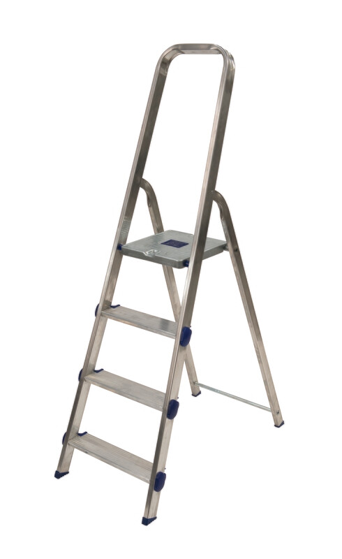 Scala alluminio GOLDEN 4 gradini compreso pedana