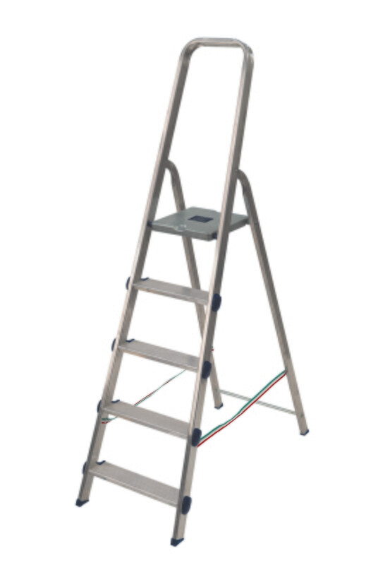 Scala alluminio GOLDEN 5  gradini compreso pedana