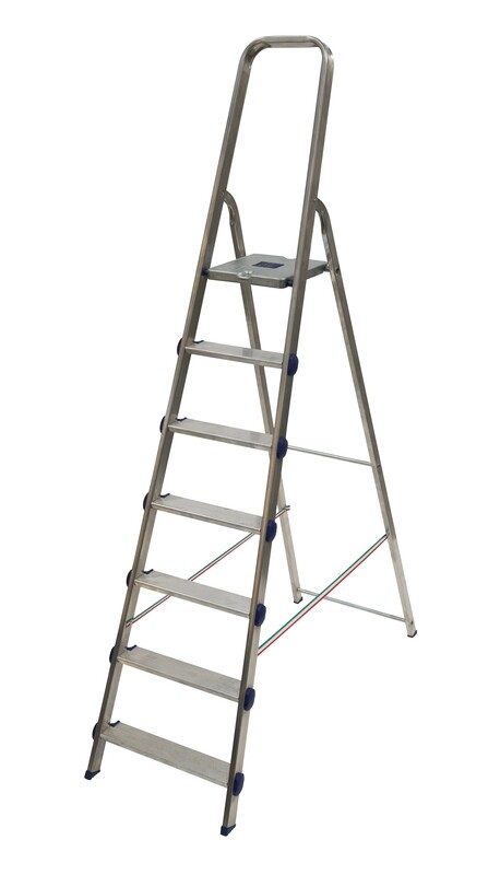 Scala alluminio GOLDEN 7  gradini compreso pedana
