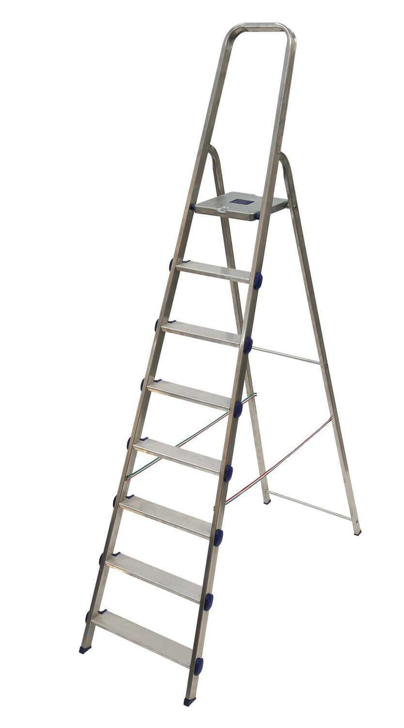Scala alluminio GOLDEN 8  gradini compreso pedana