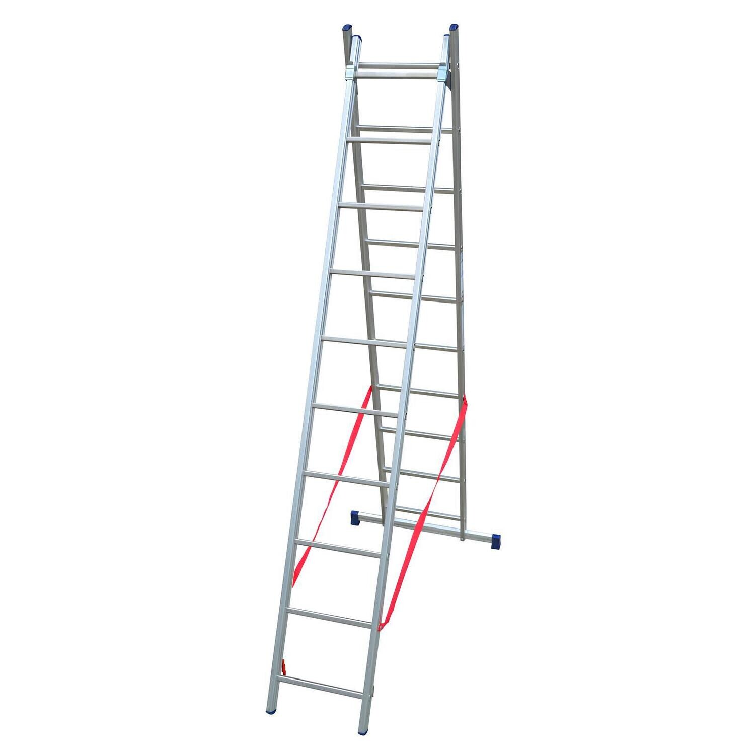 scala in alluminio STILO TRASFORMABILE  2 pezzi 10+10 gradini   FACAL