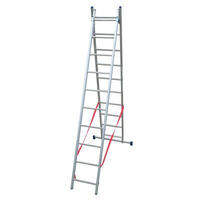 scala in alluminio STILO TRASFORMABILE  2 pezzi 10+10 gradini   FACAL