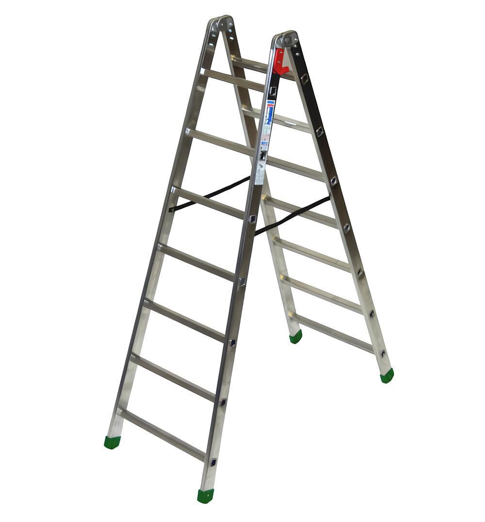 Scala in alluminio doppia salita PROFESSIONAL-1  7+7 gradini   FACAL
