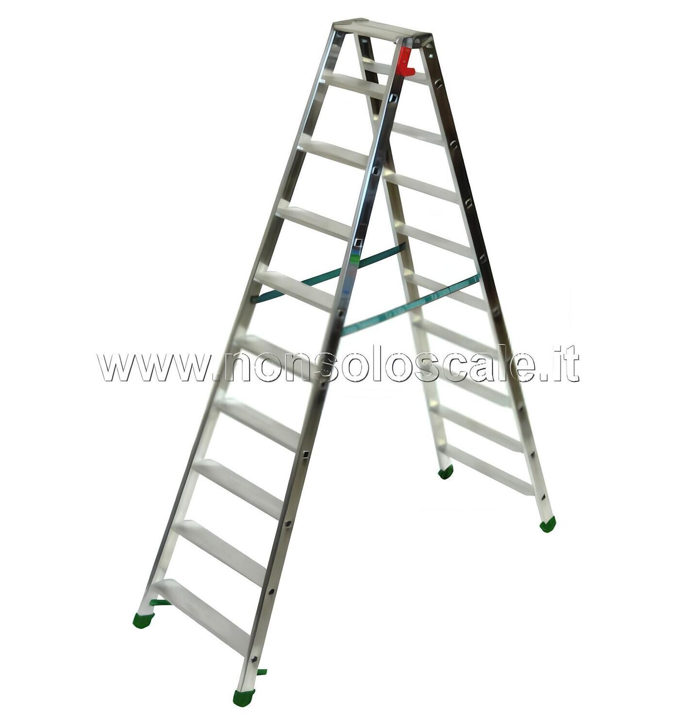 Scala in alluminio a doppia salita DUPLA 9+pianetto   FACAL