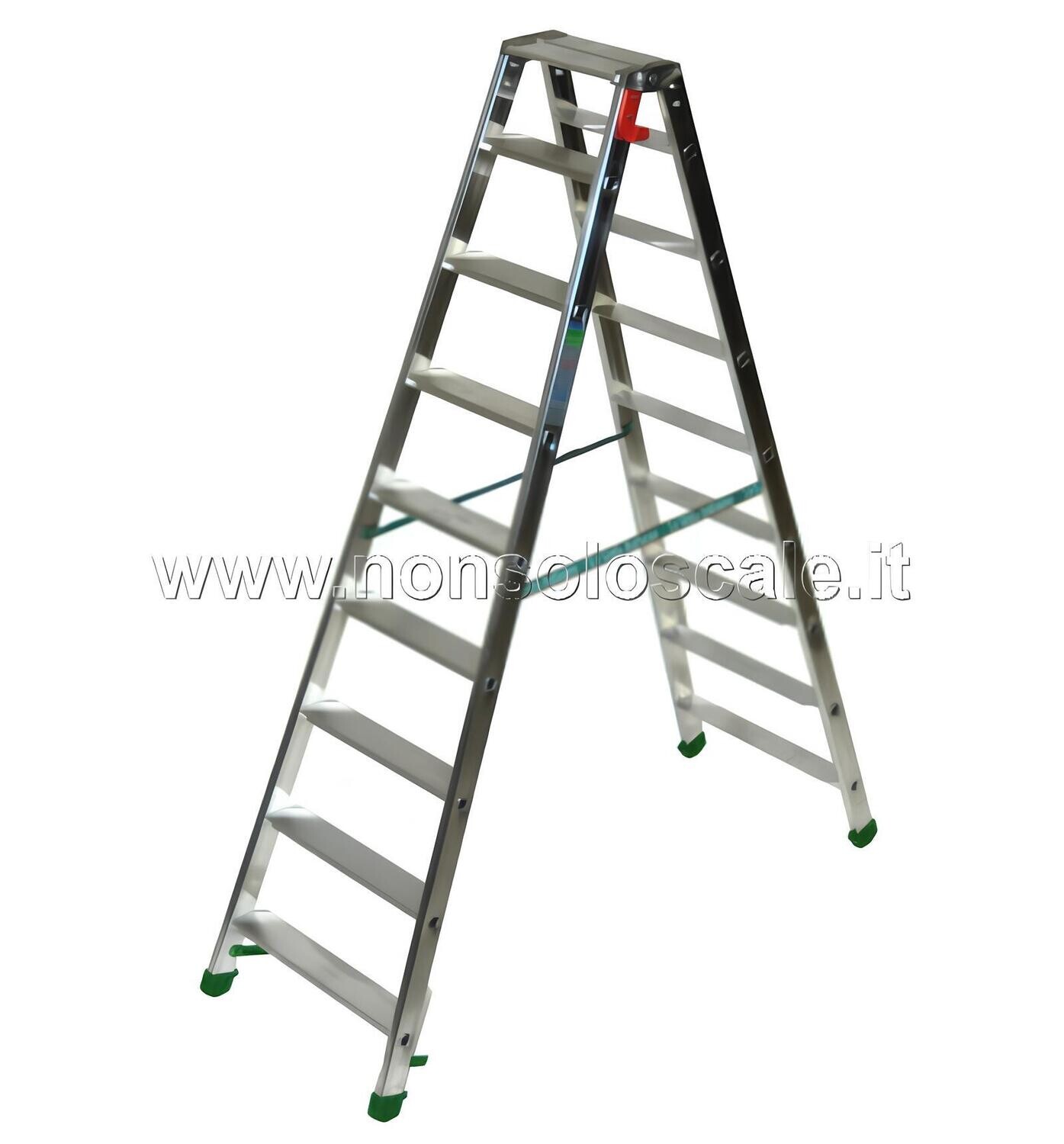 Scala in alluminio a doppia salita DUPLA 8+pianetto   FACAL
