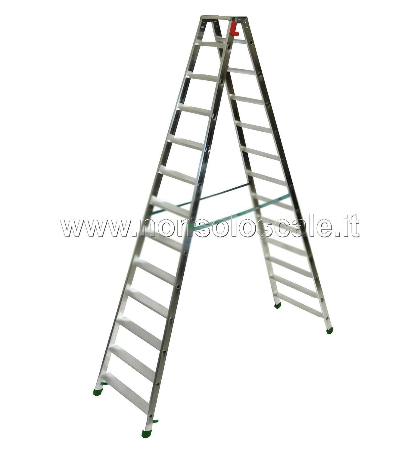 Scala in alluminio a doppia salita DUPLA 12+pianetto   FACAL
