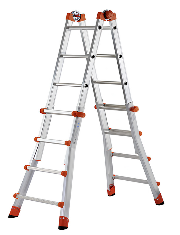 Scala alluminio multifunzione telescopica 4+5 gradini EN131 serie 5   GIERRE