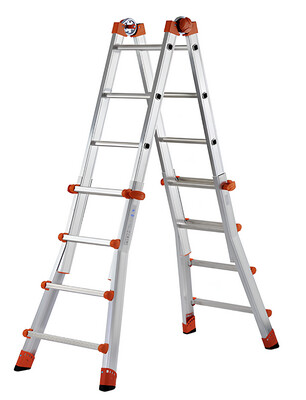 Scala alluminio multifunzione telescopica 4+5 gradini EN131 serie 5   GIERRE