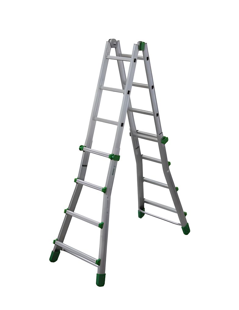 Scala in alluminio telescopica EUROBRIKO16 4+4 gradini   FACAL