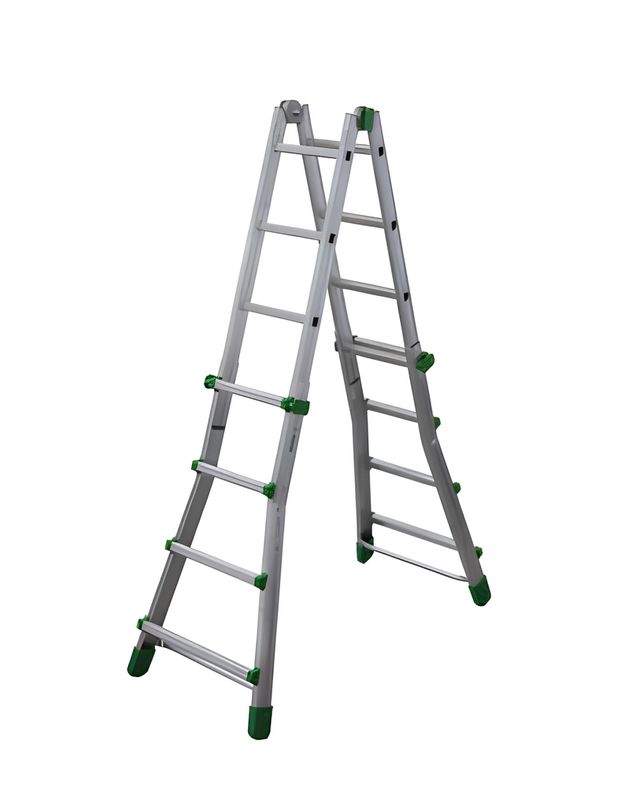 Scala in alluminio telescopica EUROBRIKO16 4+4 gradini   FACAL