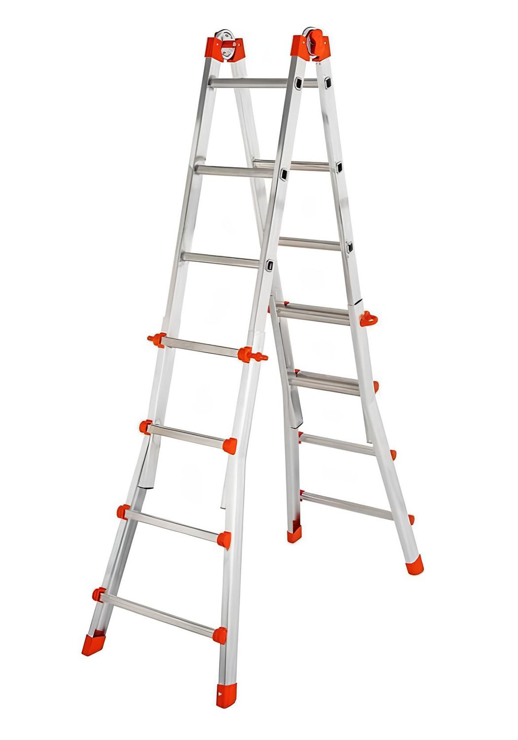 Scala alluminio multifunzione telescopica 4+5 gradini Dlgs 81/08 serie 5   GIERRE