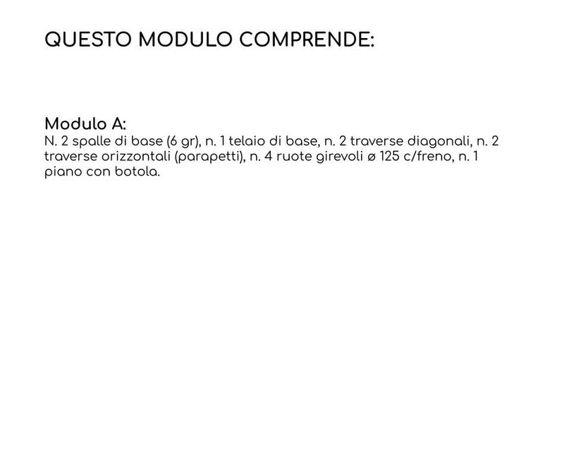 Modulo A TRABATTELLO MILLENIUM S SVELT