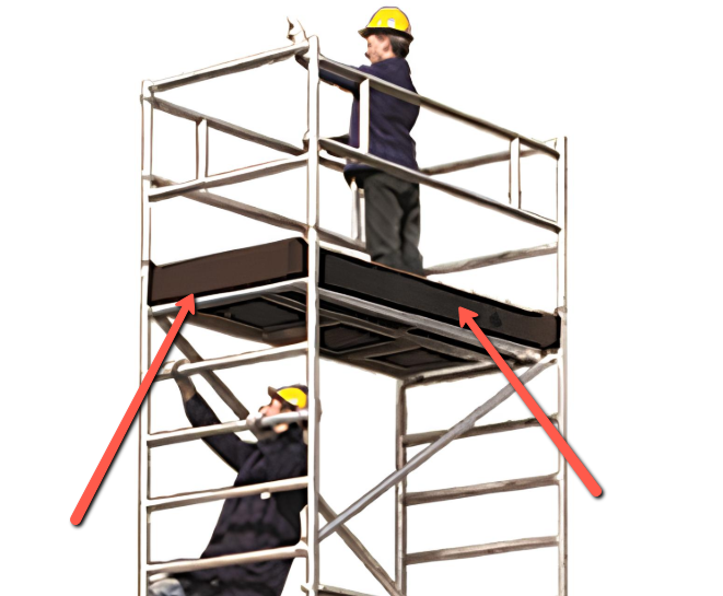 MODULO F   (KIT 4 FERMAPIEDI) Trabattello professionale JOLLY