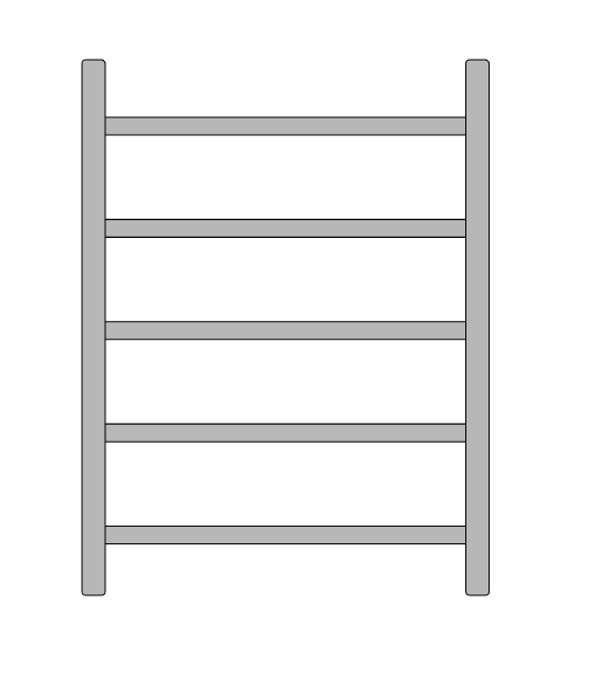 Spalla di base 5 GR senza livellatori/ruote Trabattello professionale JOLLY SVELT