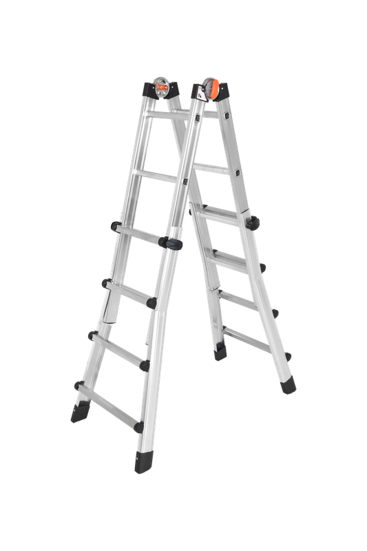 Scala in alluminio telescopica PEPPina 4+4 GIERRE