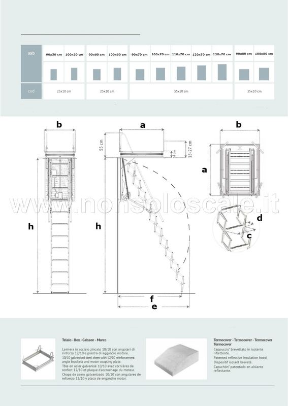 Scala retrattile motorizzata THERMOMATIC 90X50   SCARI