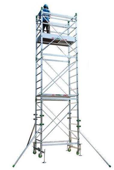 Trabattello FACAL DOGE 65 alluminio professionale Classe 3 200kg/m² EN1004 — nonsoloscale.com