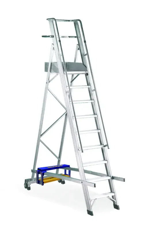 Scala in alluminio CASTELLANA SLIM SVELT  4  Gradini compreso pedana