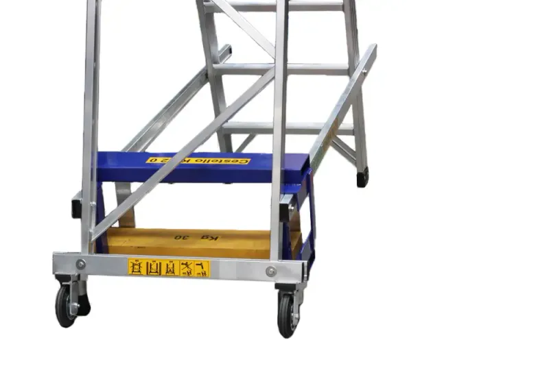 Scala in alluminio CASTELLANA SLIM SVELT 10 Gradini compreso pedana