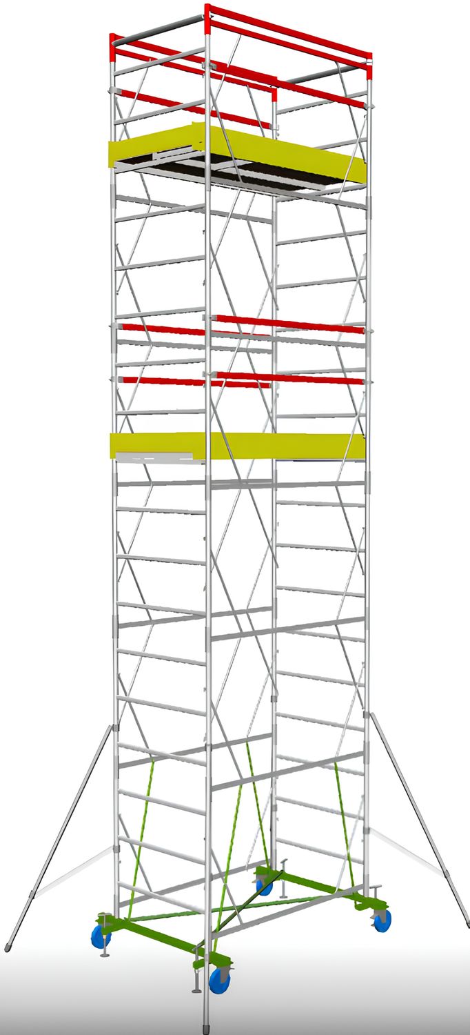 Trabattello configurabile PROFESSIONAL SVELT COMPLETO DI PIANI LAVORO