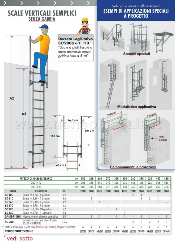 Staffa 4 in acciaio REGOLABILE min 26,5 cm max 38,0 cm   FACAL