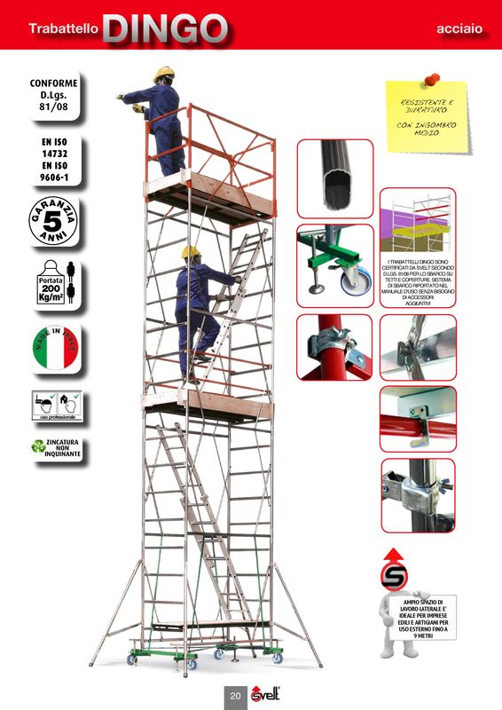 Trabattello configurabile DINGO SVELT (con accessori)