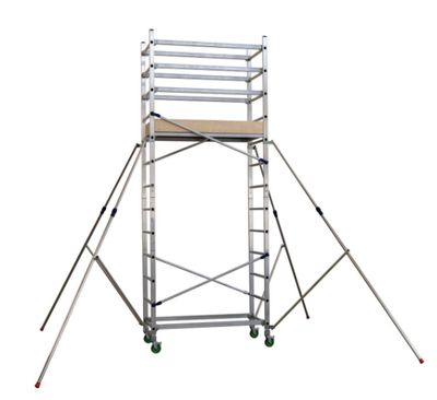 Trabattello ALTO composizione base + modulo 2 h. struttura fino a mt. 4,10   FACAL