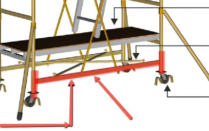 Elemento di base con ruote trabattello Cervino SVELT