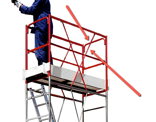 Tirante per Crociera terminale rossa trabattello CERVINO SVELT