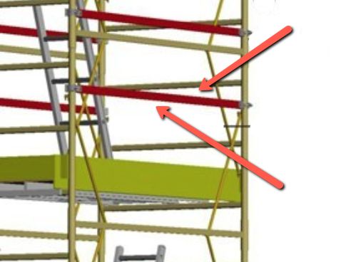 Singolo Parapetto supplementare  trabattello DINGO SVELT