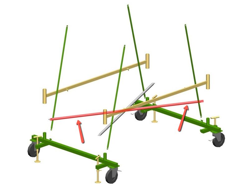 Tirante diagonale di base trabattello PROFESSIONAL SVELT