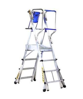scala di sicurezza con ampia pedana