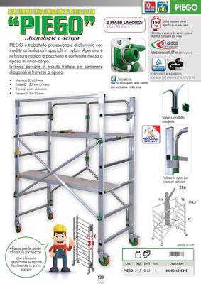 Trabattello in alluminio pieghevole PIEGO   FACAL
