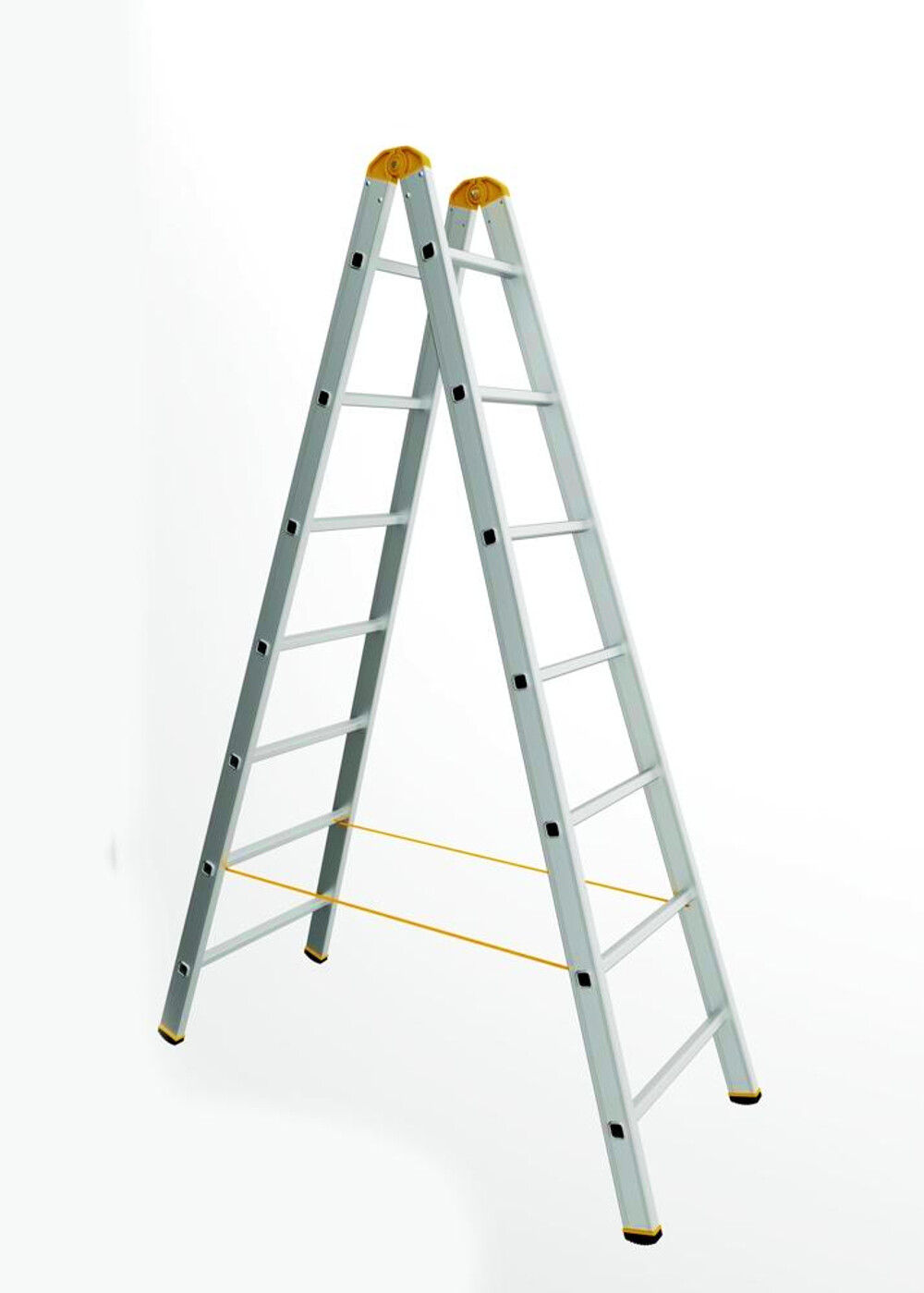 Scala in alluminio doppia salita 8+8 gradini serie 8900   ALVE