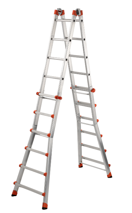 Scala alluminio multifunzione telescopica 6+6 gradini EN131 serie 5   GIERRE