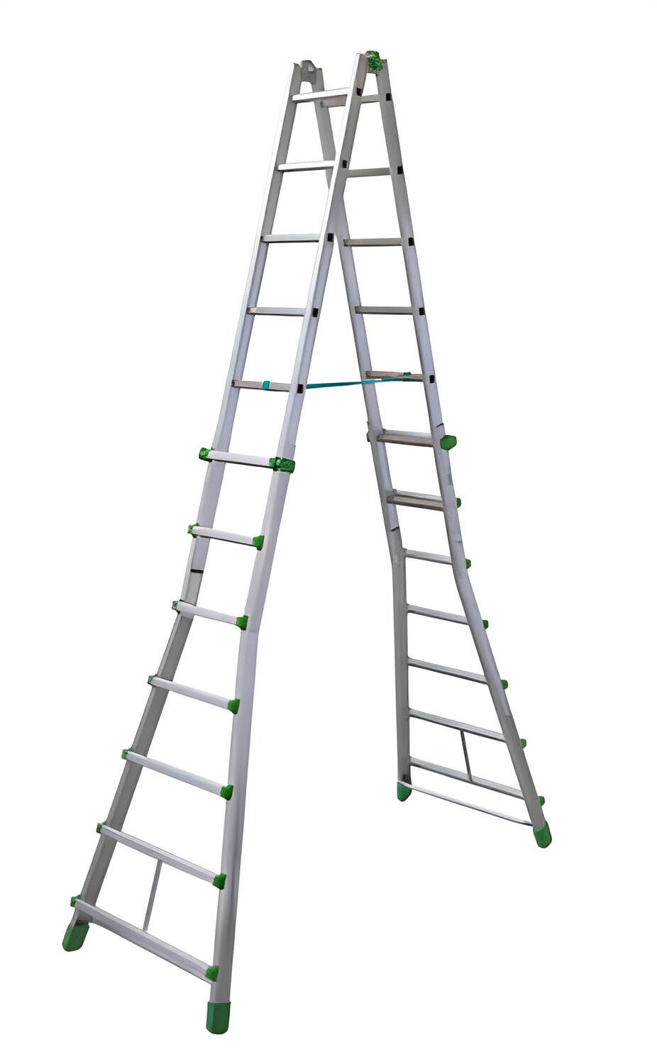 Scala in alluminio telescopica EUROBRIKO16 7+7 gradini  EUROPEAN NORM FACAL