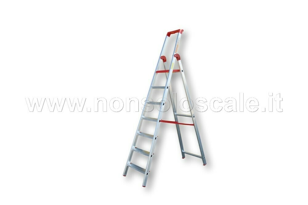 SCALA ALLUMINIO TIKAL 7 GRADINI COMPRESA PEDANA   DOIN