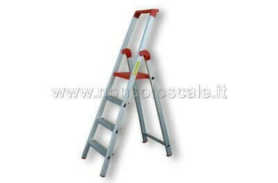 SCALA ALLUMINIO TIKAL 4 GRADINI COMPRESA PEDANA   DOIN