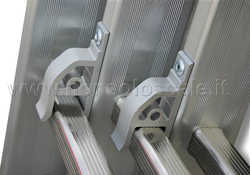scala in alluminio STILO TRASFORMABILE  3 pezzi 10+10+10 gradini   FACAL